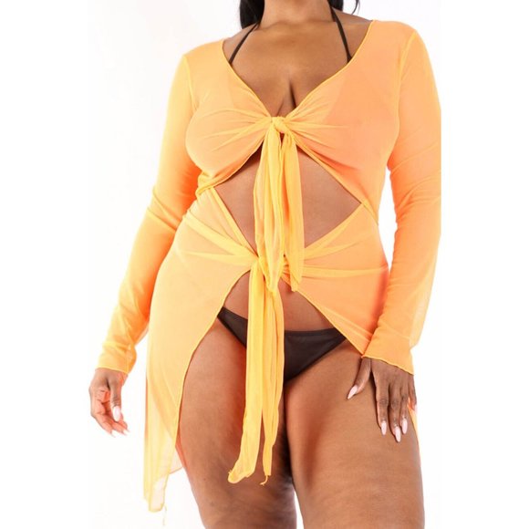 Boutique Other - Women's Swimwear Bikini Bathing Suit Swimsuit Mesh Cover Up Plus Size 1X 2X 3X